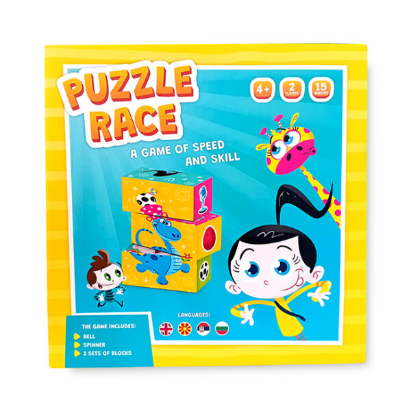 Društvena igra TRKA SA KOCKICAMA - Puzzle Race